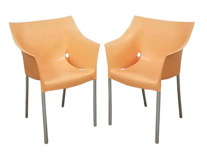 Vintage Dr. No Kartell Starck lot van 6 stoelen, Huis en Inrichting, Stoelen, Zo goed als nieuw, Kunststof, Overige kleuren, Ophalen of Verzenden