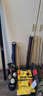 Lot Vliegvis materiaal, Watersport en Boten, Ophalen, Gebruikt, Complete set