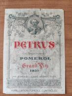 PETRUS Pomerol 1950 wijnetiket, Verzamelen, Ophalen