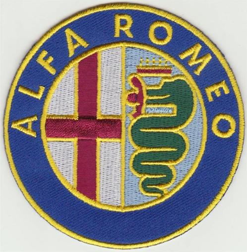 Alfa Romeo stoffen opstrijk patch embleem #3, Verzamelen, Automerken, Motoren en Formule 1, Nieuw, Verzenden