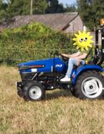 mini tractor met grondbak, weidesleep en cirkelmaaier, Zakelijke goederen, Landbouw | Tractoren, Ophalen, Gebruikt