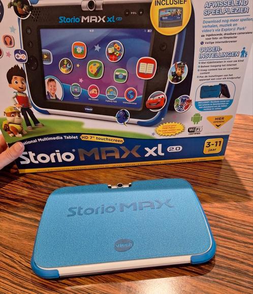 VTech Storio Max XL 2.0 7\" NL Blauw incl. spel Paw Patrol, Kinderen en Baby's, Speelgoed | Vtech, Zo goed als nieuw, Ophalen of Verzenden