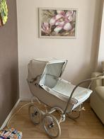 Prachtige vintage witte kinderwagen, Ophalen, Gebruikt, Kinderwagen, Verstelbare duwstang