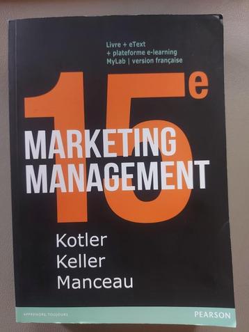 Marketing Management Kotler Manceau  beschikbaar voor biedingen
