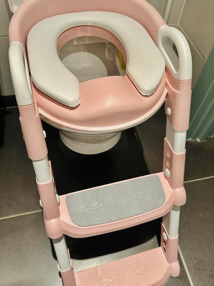 WC-verkleiner met trapje - opvouwbaar, Kinderen en Baby's, Badjes en Verzorging, Zo goed als nieuw, Ophalen