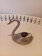 Verzilverde zwaan kandelaar, Antiek en Kunst, Ophalen