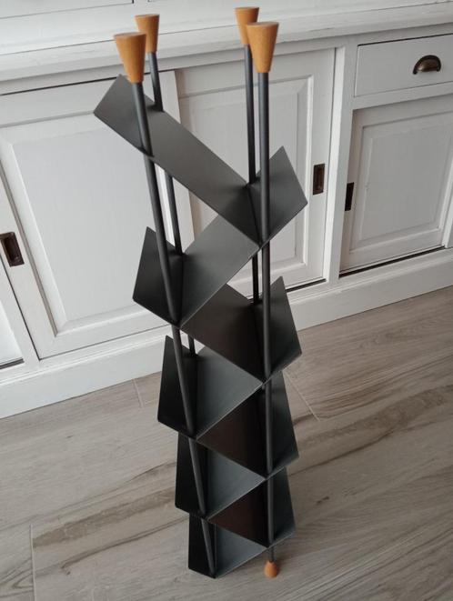 Design cd rack "Lourens Fisher", Huis en Inrichting, Woonaccessoires | Cd- en Dvd-rekken, Gebruikt, Cd's, 75 tot 150 discs, Metaal