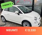 Fiat 500 1.0i ** HYBRIDE ** Nieuwstaat ** 29.000 km !!!, Auto's, Voorwielaandrijving, 4 zetels, Wit, Handgeschakeld