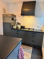 Grando eilandkeuken – inclusief Bauknecht inbouwapparatuur, Huis en Inrichting, Zwart, Overige typen, Ophalen of Verzenden, Zo goed als nieuw