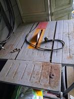 Tafelzaagmachine, Ophalen, Gebruikt