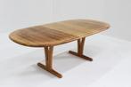 Vintage Deense ovalen eettafel massief hout Holstebro, Ophalen