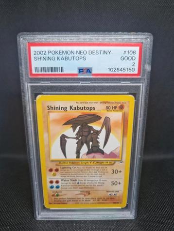Shining Kabutops Neo Destiny PSA 2 beschikbaar voor biedingen