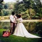 Trouwkleed  Maat 40 Kleur Ivoor, Kleding | Dames, Ophalen, Zo goed als nieuw, Overige kleuren, Trouwjurk