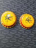 2 Kroonkurken brouwerij loix flobecq, Verzamelen, Biermerken, Ophalen of Verzenden