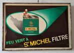 St. Michel filtre, feu vert a, Glacoïde, Rob Otten, 1970, Verzamelen, Ophalen of Verzenden, Gebruikt, Reclamebord