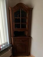 Eiken hoekkast donker bruin, Huis en Inrichting, Ophalen, Gebruikt