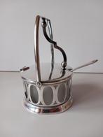 Suikerpot - Parmezaanse pot in verzilverd metaal (kenmerken, Antiek en Kunst, Ophalen of Verzenden