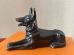 R.Scali, liggende bronzen hond, Antiek en Kunst, Ophalen of Verzenden, Brons