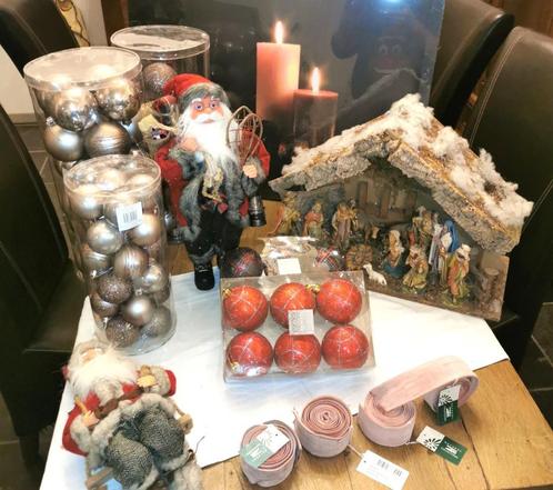 lot de boules de Noël 80 pcs, crèche, assiette murale, Père, Divers, Noël, Comme neuf, Enlèvement