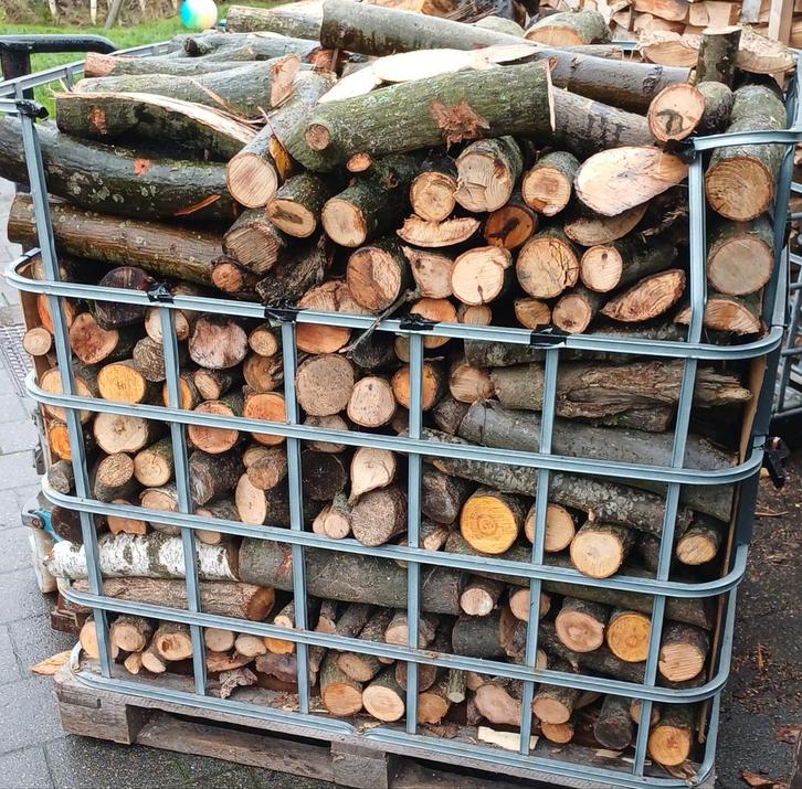 brandhout mengeling 2m³ takken tot 12cm dik, Tuin en Terras, Brandhout, Takken, Ophalen of Verzenden