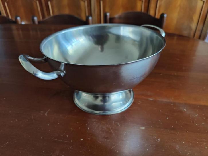 Alessi rvs kom, Huis en Inrichting, Woonaccessoires | Schalen en Manden, Gebruikt, Schaal, Rond, Overige materialen, Ophalen