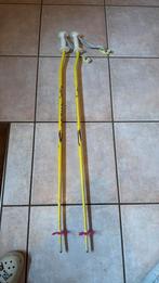 bâtons de ski Kerma jaunes 120 cm, Sports & Fitness, Enlèvement ou Envoi, Rossignol, Utilisé, Bâtons