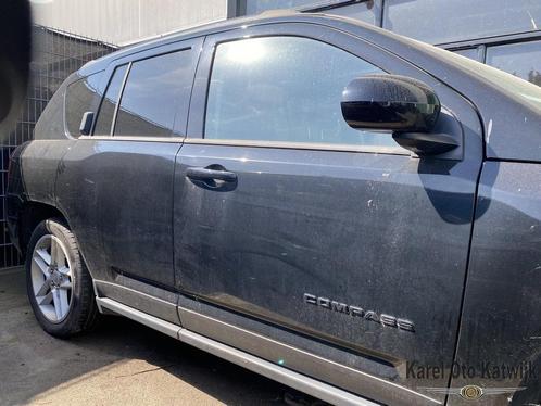 Voordeur rechts Jeep Compass zwart 2014, Auto-onderdelen, Carrosserie, Deur, Gebruikt, Ophalen of Verzenden