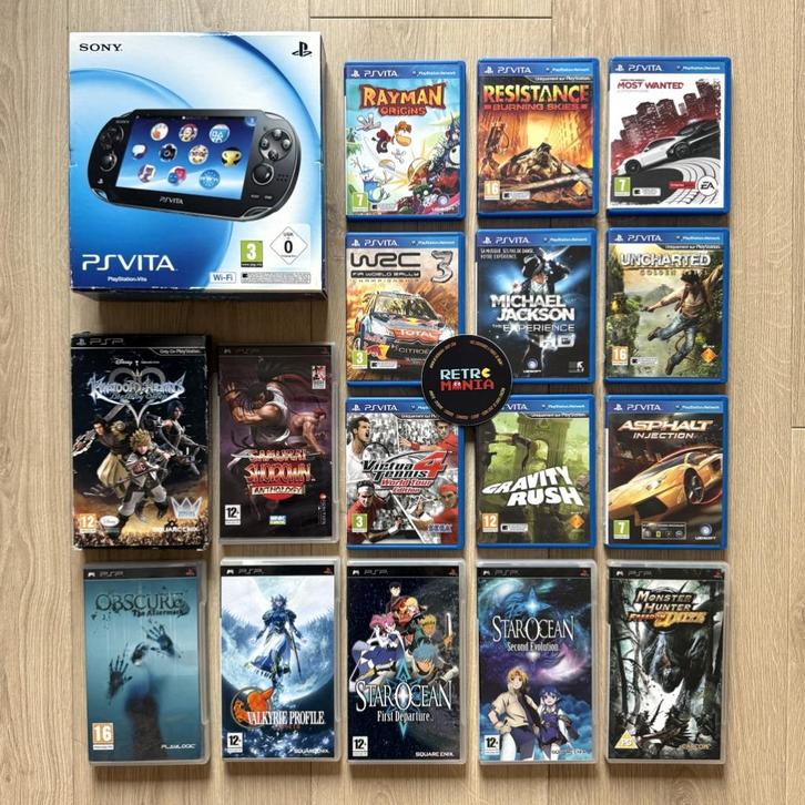 PlayStation PS Vita-console + PS Vita/PSP-games, Games en Spelcomputers, Games | Sony PlayStation Vita, Zo goed als nieuw, Ophalen of Verzenden