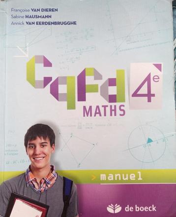 Livre scolaire CQFD math  4me secondaire, Enlèvement ou Envoi, Utilisé, Secondaire, De boeck