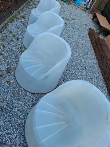 Ikea design plastic zetels in en outdoor 5 stuks beschikbaar voor biedingen