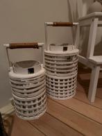 Twee windlichten riviera maison, Huis en Inrichting, Woonaccessoires | Kandelaars en Kaarsen, Ophalen, Zo goed als nieuw