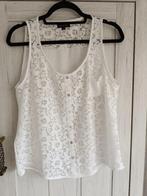 Mouwloos witte blouse maat 40 MYSTIC, Kleding | Dames, Blouses en Tunieken, Mystic, Ophalen of Verzenden, Zo goed als nieuw
