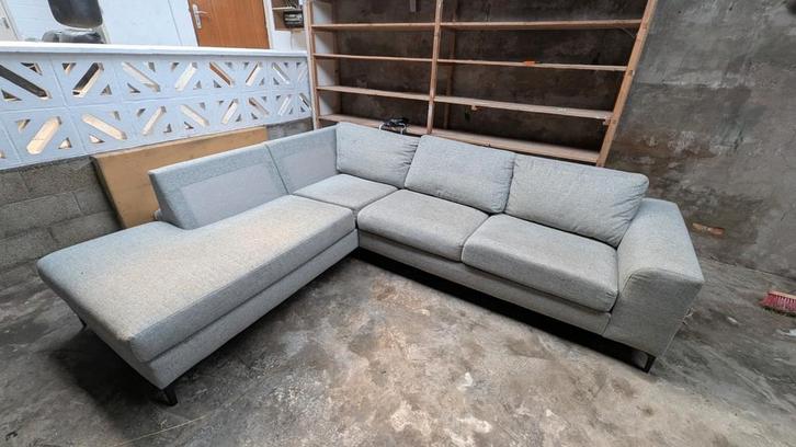 Hoekzetel grijs – origineel €2000 – stevige basis, Maison & Meubles, Canapés | Coins salons complets, Utilisé, Synthétique, Enlèvement