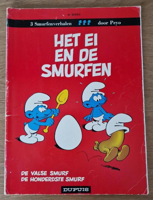 De Smurfen - Het ei en de Smurfen -4(1983) - Strip, Boeken, Stripverhalen, Gelezen, Eén stripboek, Ophalen of Verzenden