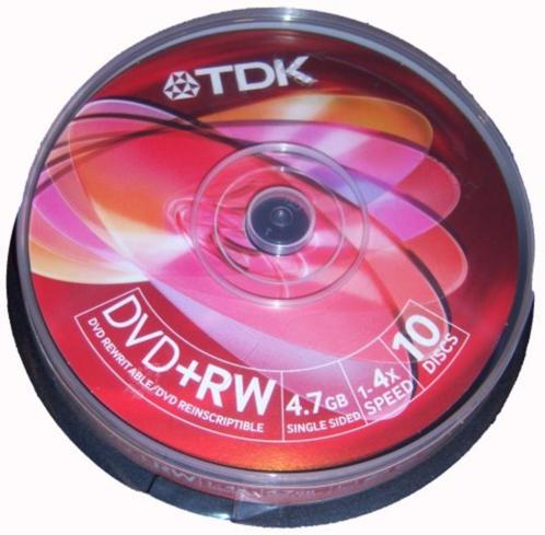 10 PACK TDK DVD+RW /4.7GB / 1-4 X /IN GESLOTEN VERPAKKING, Informatique & Logiciels, Disques enregistrables, Neuf, Dvd, Réinscriptible