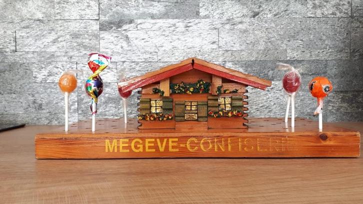 Vintage Franse winkeltoonbank lollyhouder - lolly display, Verzamelen, Merken en Reclamevoorwerpen, Zo goed als nieuw, Gebruiksvoorwerp