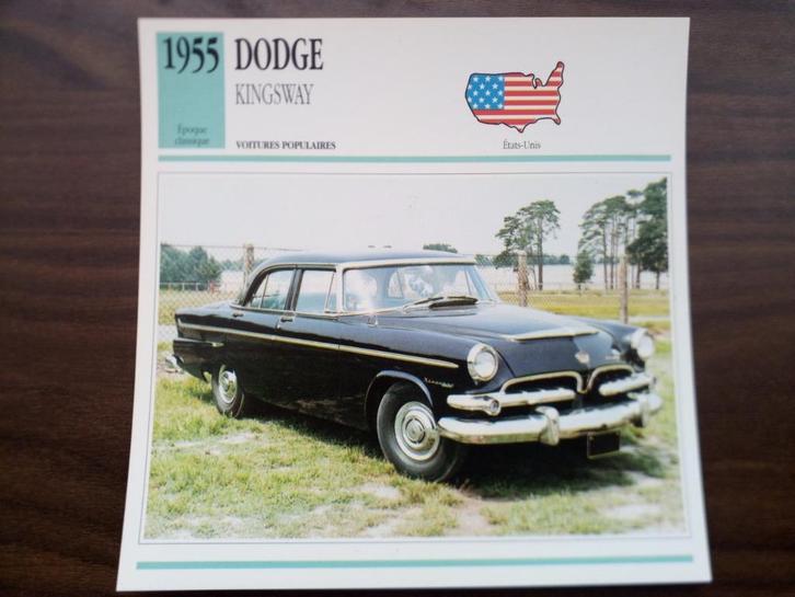 Dodge - Edito Service steekkaarten auto bouwperiode1955-1993, Verzamelen, Automerken, Motoren en Formule 1, Zo goed als nieuw