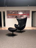 Fritz Hansen Egg Chair met voetenbankje, 75 à 100 cm, Design klassieker, Moins de 150 cm, Banc droit