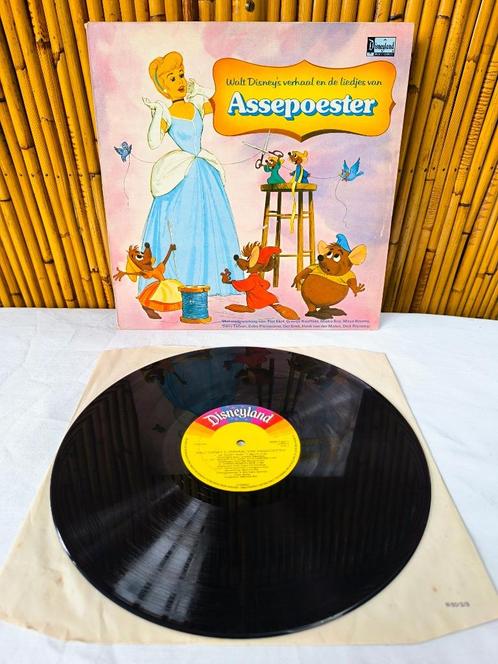 LP vinyl Walt Disney's Verhaal en de liedjes van Assepoester, Verzamelen, Disney, Gebruikt, Overige typen, Assepoester of Belle