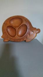 Decoratieve houten hapjesschaal in de vorm van een schildpad, Ophalen