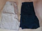 Shorts femme-Taille L (beige+ bleu), Ophalen, Zo goed als nieuw, Maat 42/44 (L), Blauw