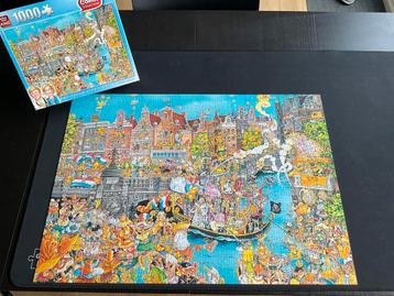 Puzzel 1000 st “Amsterdam King’s Day” beschikbaar voor biedingen