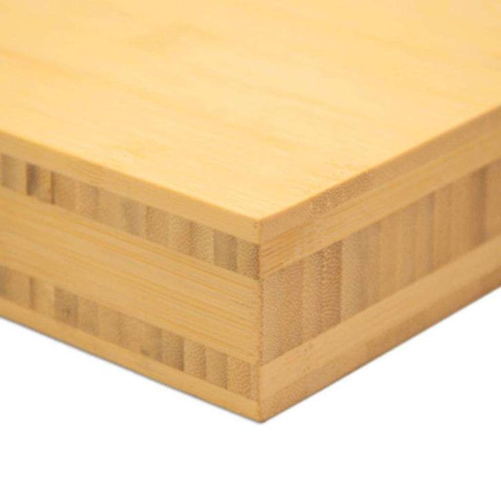 Tafelblad bamboe horecatafel bistrotafel terrastafel milieu., Doe-het-zelf en Bouw, Hout en Planken, Nieuw, Eiken, Verzenden