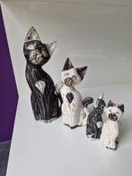Lot de 3 chats en bois - Décoration, Ophalen of Verzenden, Zo goed als nieuw