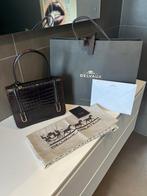 croco handtas  Delvaux (Vintage), Handtassen en Accessoires, Tassen | Damestassen, Ophalen of Verzenden, Gebruikt, Bruin, Handtas