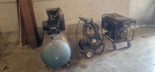 3 machines met werk aan., Zakelijke goederen, Machines en Bouw | Pompen en Compressoren, Ophalen