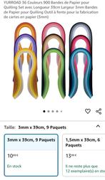 Bandes de Papier pour
Quilling, Hobby & Loisirs créatifs, Enlèvement ou Envoi, Neuf