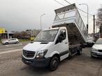 Mercedes Sprinter 2.1 CDI Kipper / Open Laadbak – 2016, Auto's, Bestelwagens en Lichte vracht, Euro 5, Zwart, Wit, Mercedes-Benz