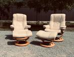 Set van 2 mooie Stressless relaxfauteuils, Ophalen of Verzenden, Zo goed als nieuw, Leer