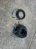 8x Hilec powercon & xlr combi cable 10m in nieuwstaat, Muziek en Instrumenten, Ophalen, Zo goed als nieuw, Licht